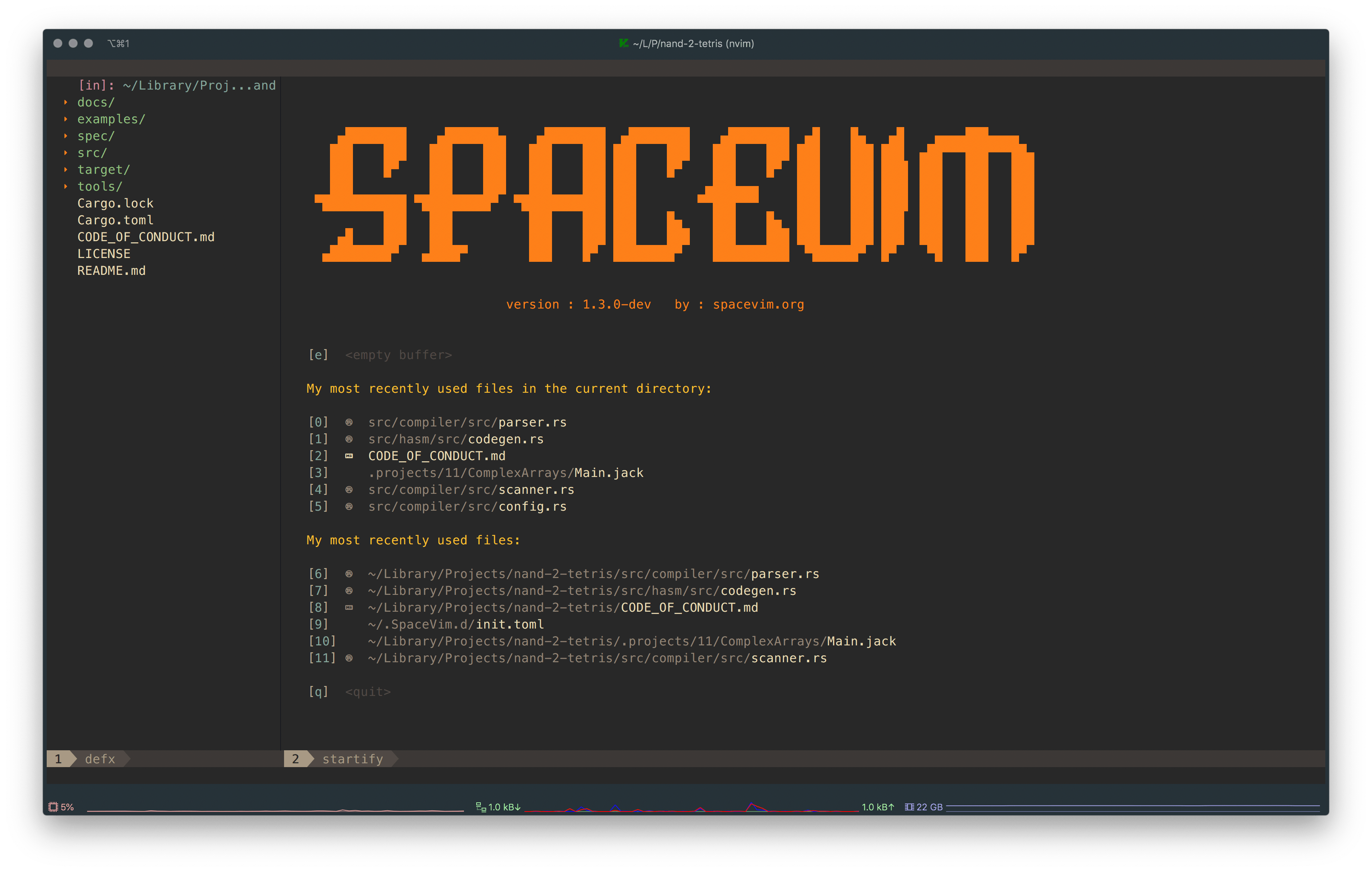 SpaceVim Welcome